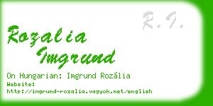 rozalia imgrund business card